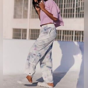 FP Free People Movement Mesmerize Me Printed Jumper Pants XS